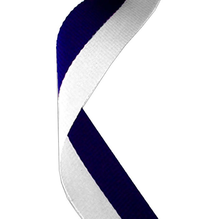 22MM BLUE & WHITE RIBBON